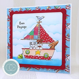 Craft Consortium, Sunday Paws, Clear Stamp, Bon Voyage (CCSTMP064)