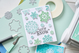 Sizzix, Clear Stamps Set 12PK & Framelits Die Set 15PK Combo, White Christmas #2 by Catherine Pooler (666724 & 666725))