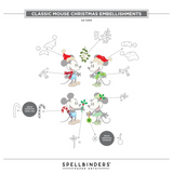 Spellbinders Etched Dies, Say Cheese Classic Mouse Christmas, Classic Mouse Christmas Embellishments (S4-1496)