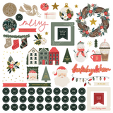 Simple Stories, Chipboard Pieces, Mistletoe & Holly (27718)