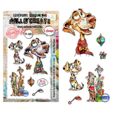 AALL & Create, #TP-1493, Merry Woofmas, A6 Clear Stamp, Designed by Autour De Mwa & Co.