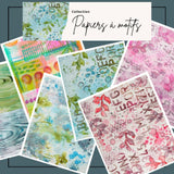 Ronron Designs, Marika Lemay Paper Collection, Collage Papers (RRE-008) - Scrapbooking Fairies