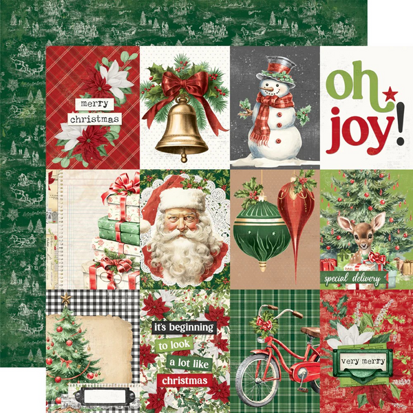 Simple Stories, Simple Vintage Believe Double-Sided Cardstock 12"X12", 3x4 Elements (#25512)