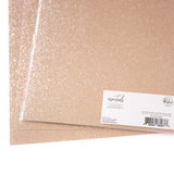 Pinkfresh Studio Essentials, Glitter Cardstock 8.5"X11" 6/Pkg, Rose Gold (PF149ES)