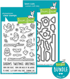 Lawn Fawn, Lawn Fawn Stamps & Dies Bundle, Winter Birds (LF3225 & LF3226)