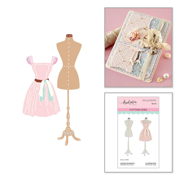 Spellbinders, Couture Dressform Etched Dies by Frank Garcia (S2-472)