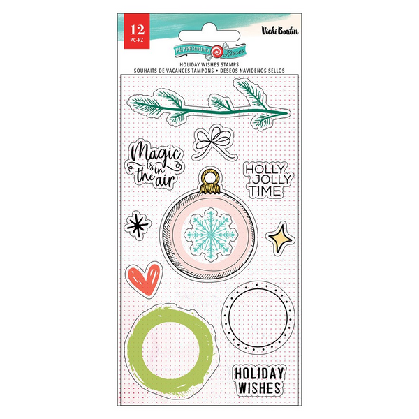 Vicki Boutin, Clear Stamps, 11/pkg, Peppermint Kisses