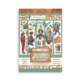 Stamperia, A5 Washi Pad 8/Pkg, A new Beginning (SBW31)