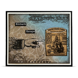 AALL And Create A6 #TP-1445 Photopolymer Clear Stamp Set, Follow the Sign by Autour De Mwa & Co.