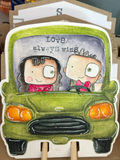 AALL & Create, #932, Love Wins, A7 Clear Stamp, Designed by Janet Klein