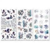 49 And Market Blendable Rub-On Transfer Set 6"X12", Plume & Petal (DPP-35209)