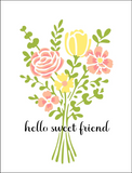 The Crafters Workshop, 8.5X11 Layering Stencil, Layered Floral Bouquet (TCW6062)