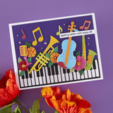 Spellbinders, Mini Musical Instruments Etched Dies by Bibi Cameron (S4-1445)