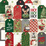 Simple Stories, Simple Vintage Believe Double-Sided Cardstock 12"X12", Tag Elements (#25510)