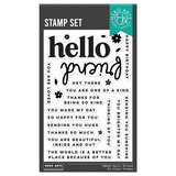 Hero Arts, Clear Stamps & Dies Bundle, Hello Friend (WB1186)