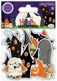 Craft Consortium, Printed Wooden Ephemera, Happy Haunting (CCWDNS011)