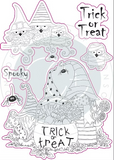 Craft Consortium Stamp Set, Happy Haunting, Trick or Treat (CCSTMP052)