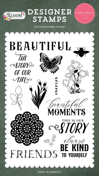 Carta Bella, Clear Stamps, Bloom Stamps, Beautiful Moments (CBBL366045)