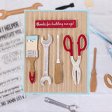Spellbinders Cutting Dies, Tool Box Essentials Collection by Nancy Stamps, All the Tools (S6-204)
