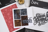 Sizzix, Multilevel Texture Fades A6 Embossing Folder, Vault Seasons Greetings by Tim Holtz (667249)