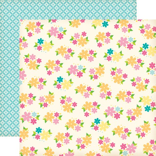 Echo Park Paper, Country Drive, Double-Sided Cardstock 12"X12", Daisy Field (CD16004)