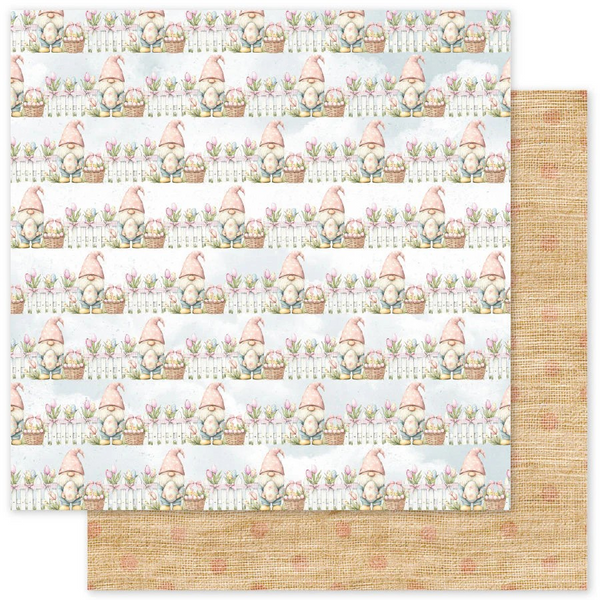 Paper Rose, 12X12 Double Sided Paper, Bunny Hollow Basics - E (36229)
