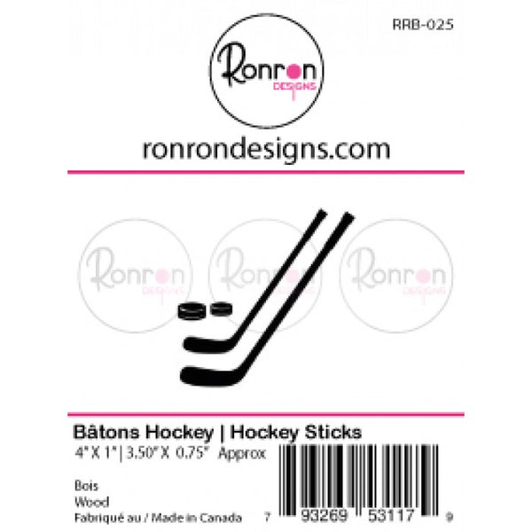 Ronron Designs, Wooden Shapes, Hockey - Scrapbooking Fairies