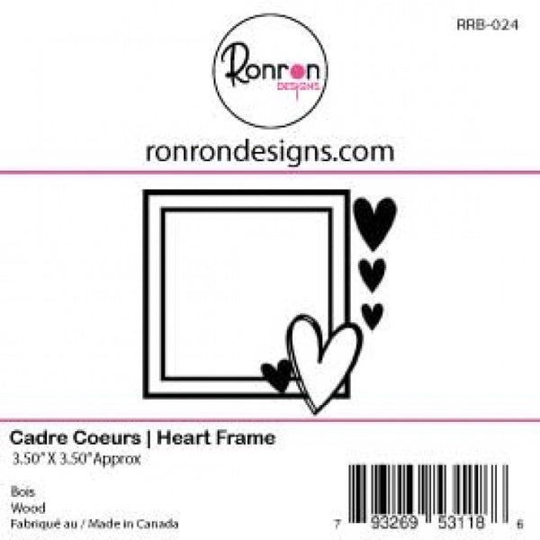 Ronron Designs, Wooden Shapes, Heart Frame - Scrapbooking Fairies