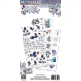 49 And Market Blendable Rub-On Transfer Set 6"X12", Plume & Petal (DPP-35209)