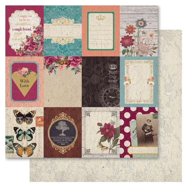 Ruby Rock-It, Double-Sided Cardstock 12"X12", Heritage, Cut-Ups
