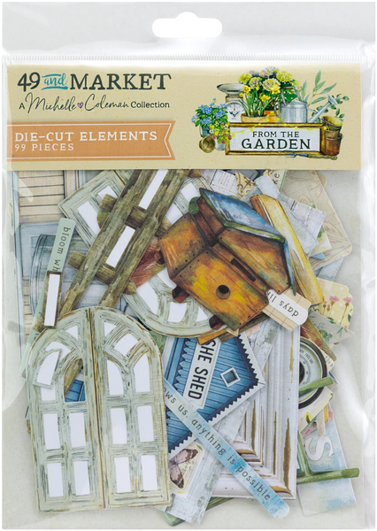 49 and Market, Die-Cut Ephemera Set, From the Garden (FTG-35469)