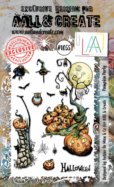 AALL & Create, #1055, Pumpkin Party, A6 Clear Stamp, Designed by Autour De Mwa & Co.