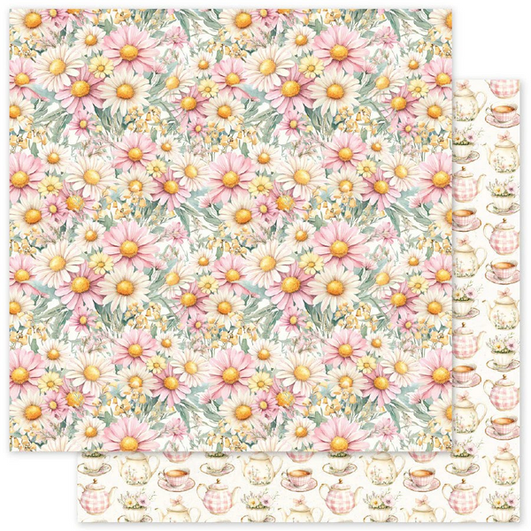 Paper Rose, 12X12 Double Sided Paper, Bunny Hollow Basics - B (36220)