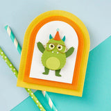 Spellbinders Etched Dies From The Monster Birthday Collection, Smart Glasses (S2-379)