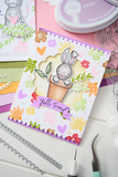 Sizzix Clear Stamps Set By Catherine Pooler 12/Pkg, Bunny Bits & Blooms (666794)