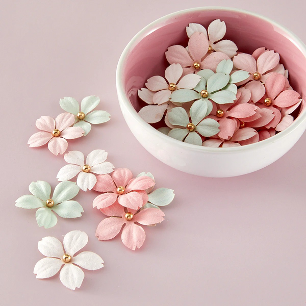 Prima Marketing, Buttons & Keepsakes by Frank Garcia, Tender Florals Dimensional Flowers (684716)