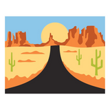Spellbinders, Highway Horizons-Desert Layered Stencils by Mindy Eggen (STN-132)