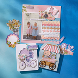 Spellbinders Etched Dies Vintage Flower Shoppe, Flower Cart (S6-253)