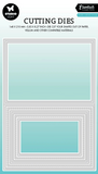 Studio Light, Cutting Dies, Folded Card Rectangle Essentials 270x135x1mm 9 PC (SL-ES-CD438)