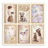 Stamperia, Single-Sided Paper Pad 8"X8" 22/Pkg, Quiet Days (SBBSXB19)