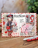 AALL And Create A7 #TP-1378 Photopolymer Clear Stamp Set, Miss Dee First Class by Janet Klein