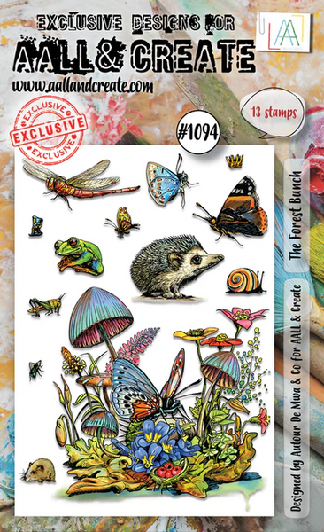 AALL & Create, #1094, The Forest Bunch, A6 Clear Stamp, Designed by Autour De Mwa & Co.