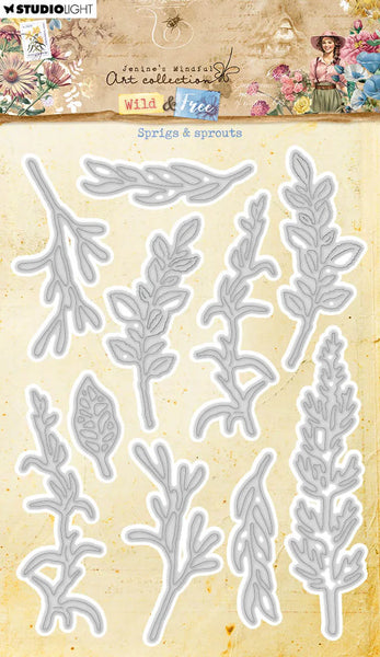 Studio Light, JMA Cutting Die, Sprigs & Sprouts, Wild & Free, 10 PC