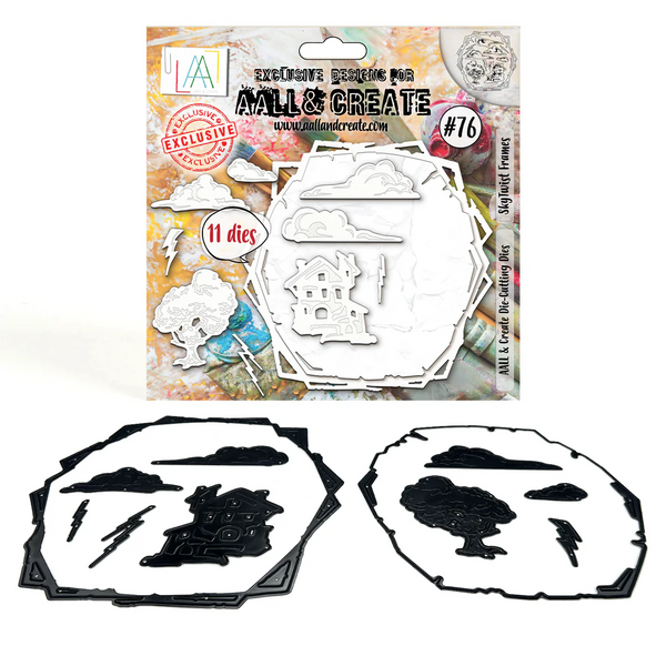 AALL And Create, Die-cutting Die Set, #76, SkyTwist Frames