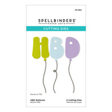 Spellbinders Etched Dies, Aged to Perfection, HBD Balloons (S3-592)