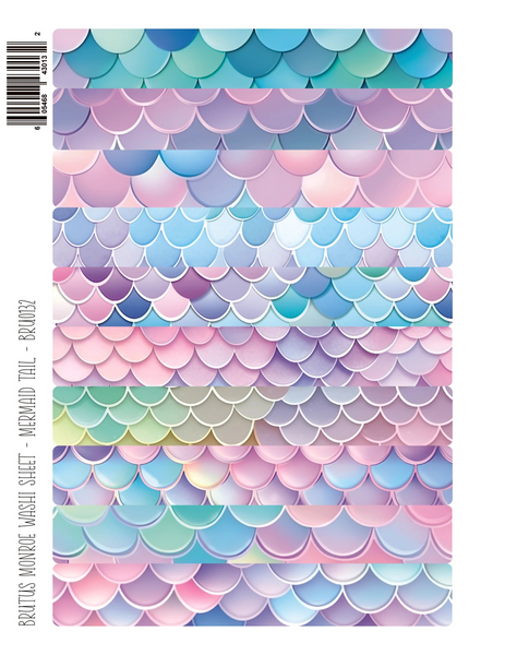 Brutus Monroe, Washi Sheet, Mermaid Tail (BRU0132)