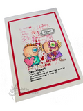 AALL & Create, #931, Mr & Mrs, A7 Clear Stamp, Designed by Janet Klein
