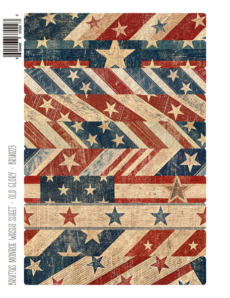 Brutus Monroe, Washi Sheet, Old Glory (BRU0223)