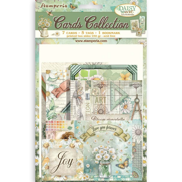 Stamperia Cards Collection, Daisy Art (SBCARD38)