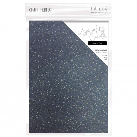 Tonic Studios, Craft Perfect Luxury Speciality Cardstock A4 5/Pkg, Cosmic Vista (85 lbs)
